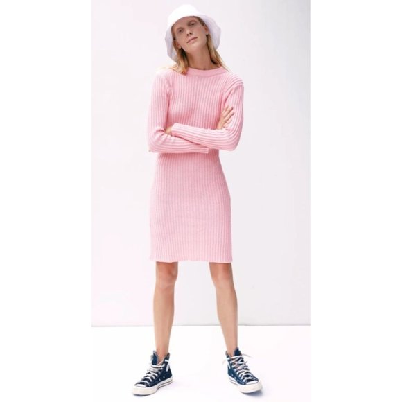 RUE STIIC Charli Pink Knit Dress Sz S NEW - Picture 1 of 6